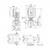 Габариты центробежного насоса Grundfos TPE 200-190/4-S BQQE