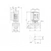 Габариты центробежного насоса Grundfos TPE 40-270/2-S BQQE