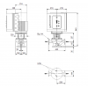 Габариты центробежного насоса Grundfos TPE 50-630/2-S BQQE