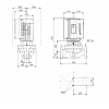 Габариты центробежного насоса Grundfos TPE 50-710/2-S BAQE