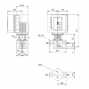 Габариты центробежного насоса Grundfos TPE 50-420/2 BAQE