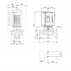 Габариты центробежного насоса Grundfos TPE 50-830/2-S BAQE
