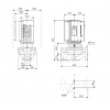 Габариты центробежного насоса Grundfos TPE 50-900/2-S BQQE