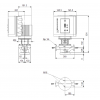 Габариты центробежного насоса Grundfos TPE 65-250/2-S BQQE