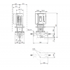 Габариты центробежного насоса Grundfos TPE 80-210/2-S BQQE