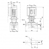 Габариты центробежного насоса Grundfos TPE 65-410/2 BQQE