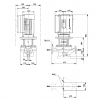 Габариты центробежного насоса Grundfos TPE 65-660/2 BQQE