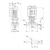 Габариты центробежного насоса Grundfos TPE 65-720/2 BQQE