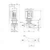 Габариты центробежного насоса Grundfos TPE 80-570/2-S BAQE