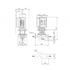 Габариты центробежного насоса Grundfos TPE 80-180/2 BQQE