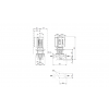 Габариты центробежного насоса Grundfos TPE 100-160/2-S BAQE