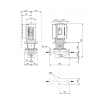 Габариты центробежного насоса Grundfos TPE 80-210/2 BQQE
