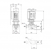 Габариты центробежного насоса Grundfos TPE 80-240/2 BQQE