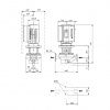 Габариты центробежного насоса Grundfos TPE 80-250/2 BQQE