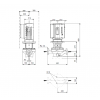 Габариты центробежного насоса Grundfos TPE 80-400/2 BAQE