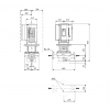 Габариты центробежного насоса Grundfos TPE 100-360/2 BQQE