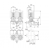  Рабочие характеристики центробежного сдвоенного насоса Grundfos TPED 125-190/4 BAQE