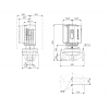 Габариты центробежного насоса Grundfos TPE 40-300/2-S BAQE