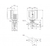 Габариты центробежного насоса Grundfos TPE 40-430/2-S BAQE