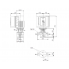Габариты центробежного насоса Grundfos TPE 40-630/2-S BQQE