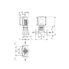 Габариты центробежного насоса Grundfos TPE2 32-120 BQQE