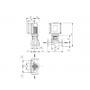 Габариты центробежного насоса Grundfos TPE2 32-180 BQBE