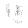 Габариты центробежного насоса Grundfos TPE 40-110/4-S BQQE