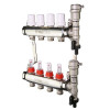 Коллекторный блок Валтек VTc.589.EMNX, 1", 7 x 3/4", Valtec