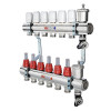 Коллекторный блок Валтек VTc.596.EMNX, 1", 10 x 3/4", Valtec