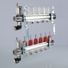 Коллекторный блок Валтек VTc.596.EMNX, 1 1/4", 8 x 3/4", Valtec