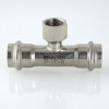 Валтек VTi.932.I фитинг из нержавеющей стали – пресс-тройник, 15 мм х 1/2", Valtec