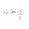 Габариты сдвоенного циркуляционного насоса Grundfos MAGNA3 D 80-120 F