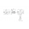 Габариты сдвоенного циркуляционного насоса Grundfos MAGNA3 D 100-120 F