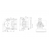 Габариты циркуляционного насоса Grundfos MAGNA1 25-80