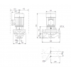 Габариты центробежного насоса Grundfos TP 100-30/4 BQQE
