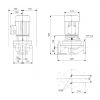 Габариты центробежного насоса Grundfos TP 32-120/2 BQQE