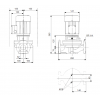 Габариты центробежного насоса Grundfos TP 32-150/2 BQQE