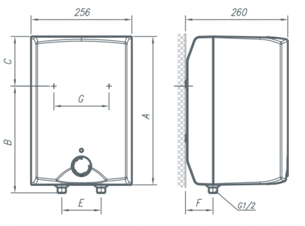 Gorenje GT 5 O/V6, Компактный электрический водонагреватель Горенье