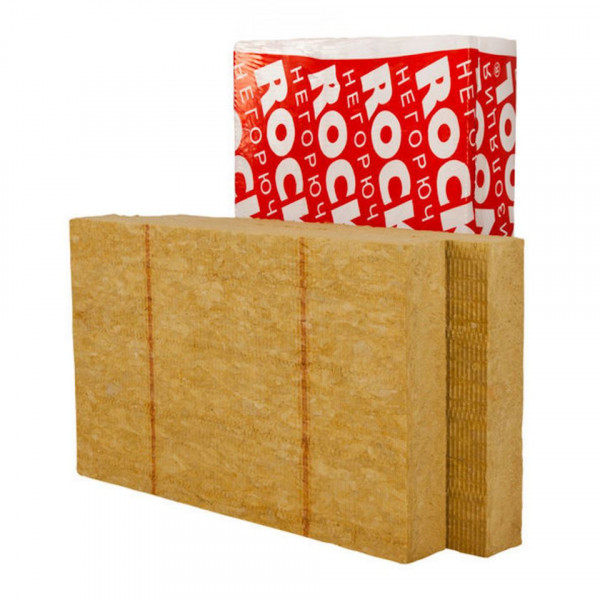 Каменная вата ROCKWOOL ФАСАД БАТТС Д ЭКСТРА 1200 х 600 х 100 мм 3 шт. в упаковке