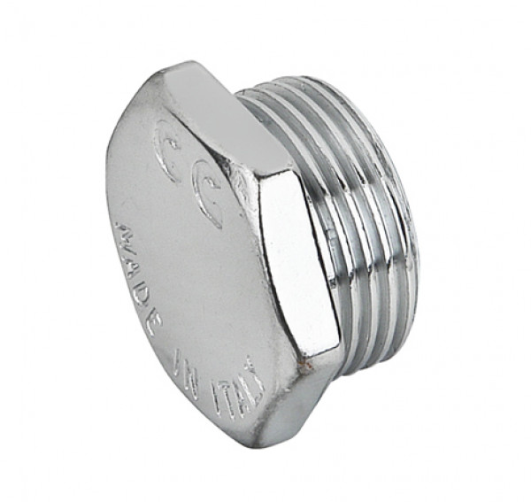 Заглушка Бугатти 3/8", хром., наружная резьба, Bugatti