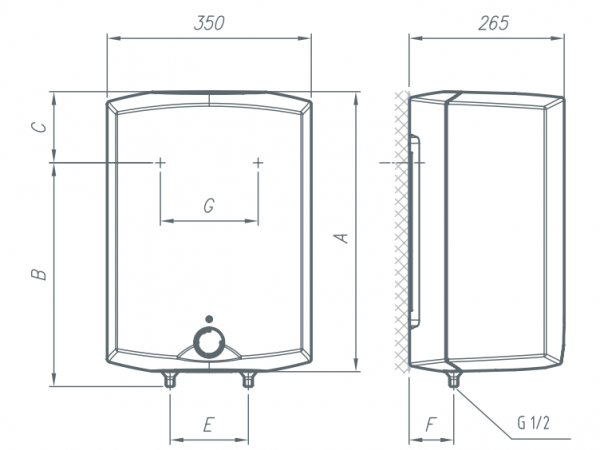 Gorenje GT 10 O/V6, Компактный электрический водонагреватель Горенье