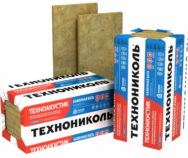 Каменная вата ТехноНИКОЛЬ ТЕХНОАКУСТИК 1200*600*50 мм