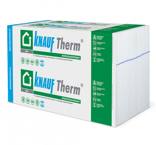 Пенопласт KNAUF Therm ДОМ 10 шт. в упаковке
