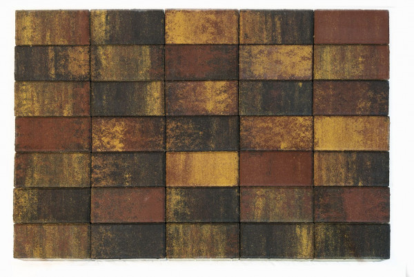 Тротуарная плитка Браер ПРЯМОУГОЛЬНИК COLOR MIX Тип 3 «Мальва» 12,9 м²