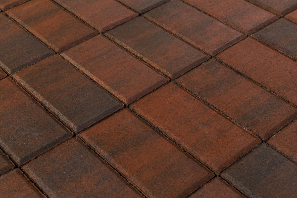 Тротуарная плитка Браер ПРЯМОУГОЛЬНИК COLOR MIX Тип 9 «Закат» 12,96 м²