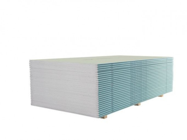 КНАУФ-лист влагоогнестойкий (ГСП- DFН2) 2500х1200х12,5 мм