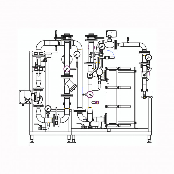 Блочный тепловой пункт Ридан БТП-HS-050-065-C-R V2