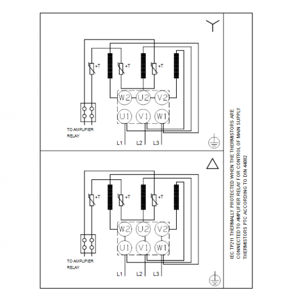 Схема подключения консольно-моноблочного насоса Grundfos NB 250-400/401 BQQE