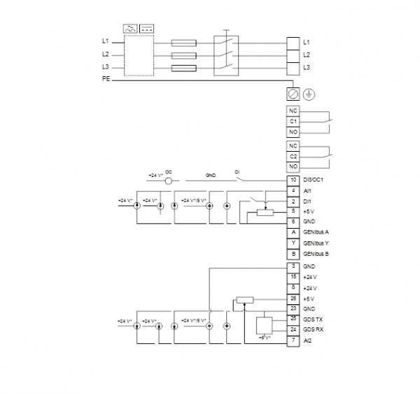 Схема подключения центробежного насоса Grundfos TPE 40-630/2-S BQQE