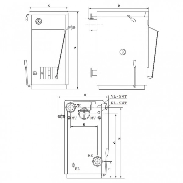 Buderus Logano S111-32D, Стальной твёрдотопливный котёл Будерус